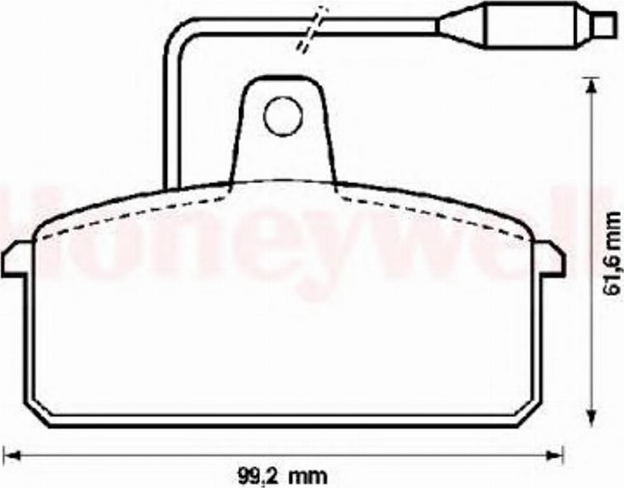 BENDIX 571318B - Bremsbelagsatz, Scheibenbremse alexcarstop-ersatzteile.com