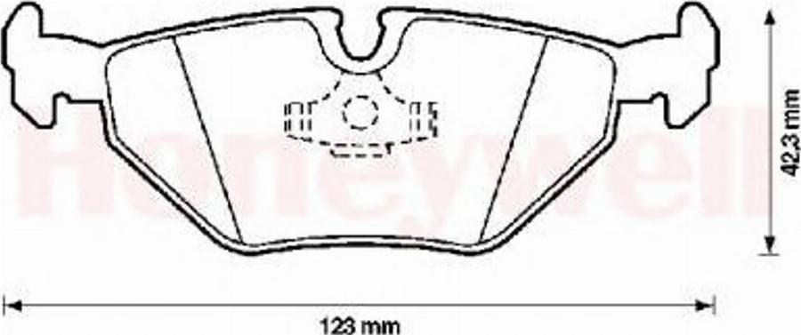 BENDIX 571387B - Bremsbelagsatz, Scheibenbremse alexcarstop-ersatzteile.com