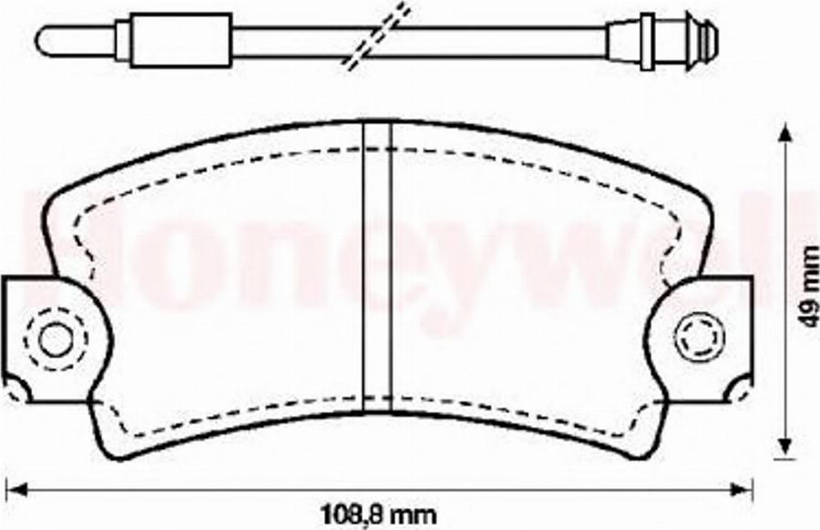 BENDIX 571337B - Bremsbelagsatz, Scheibenbremse alexcarstop-ersatzteile.com