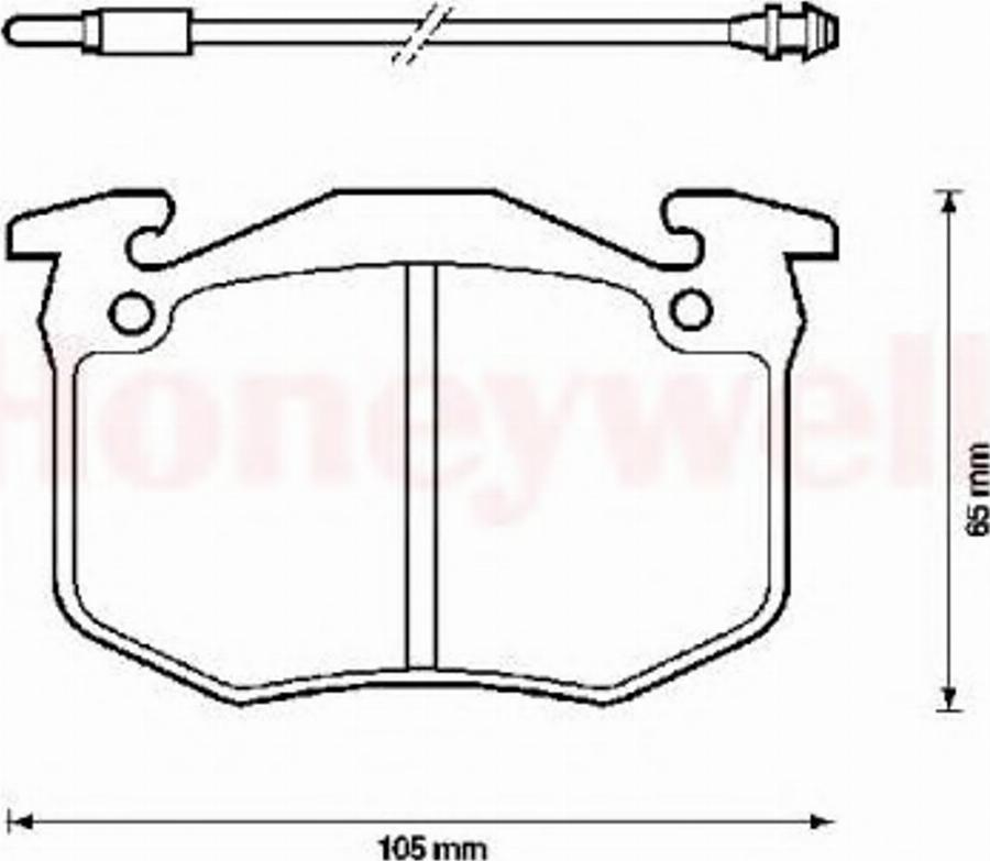 BENDIX 571262B - Bremsbelagsatz, Scheibenbremse alexcarstop-ersatzteile.com