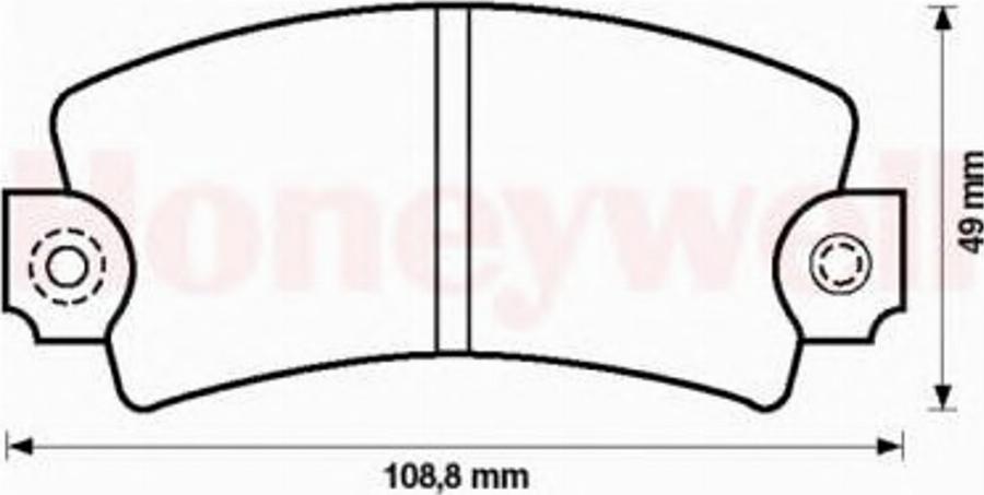 BENDIX 571224B - Bremsbelagsatz, Scheibenbremse alexcarstop-ersatzteile.com