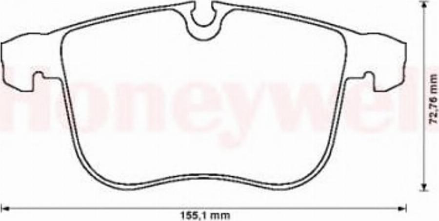 BENDIX 573090 B - Bremsbelagsatz, Scheibenbremse alexcarstop-ersatzteile.com