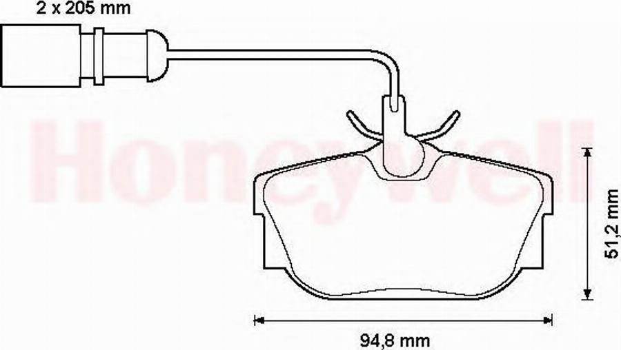 BENDIX 573049B - Bremsbelagsatz, Scheibenbremse alexcarstop-ersatzteile.com