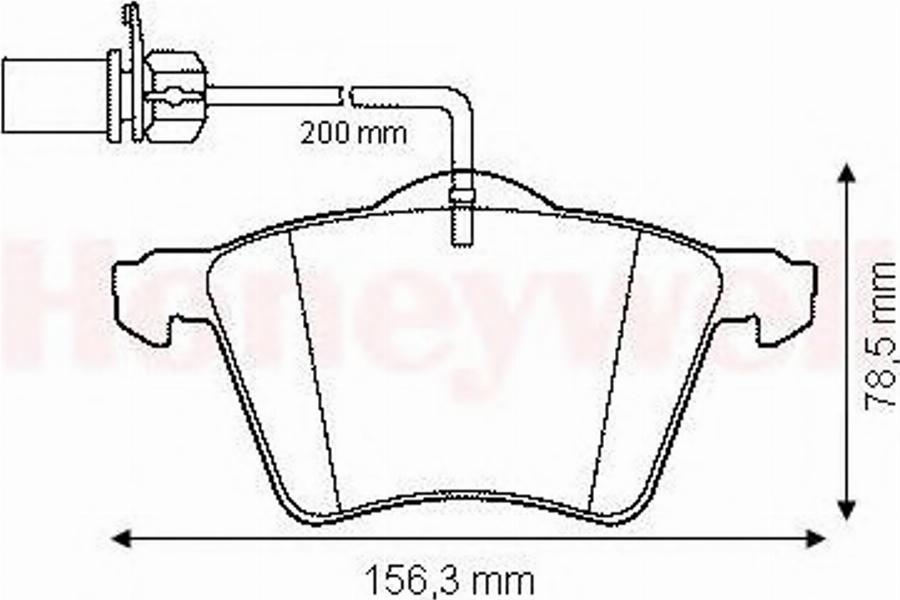 BENDIX 573045 B - Bremsbelagsatz, Scheibenbremse alexcarstop-ersatzteile.com