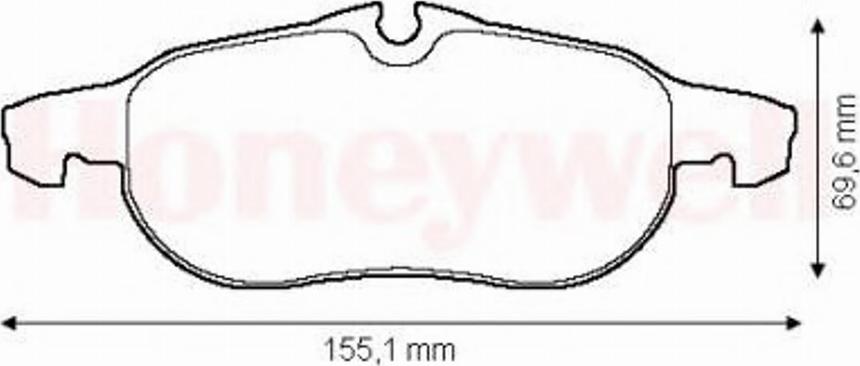 BENDIX 573089 B - Bremsbelagsatz, Scheibenbremse alexcarstop-ersatzteile.com