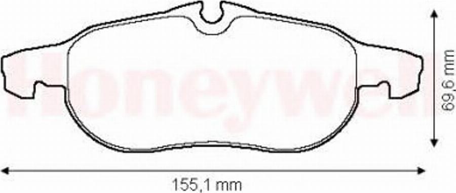 BENDIX 573089X - Bremsbelagsatz, Scheibenbremse alexcarstop-ersatzteile.com