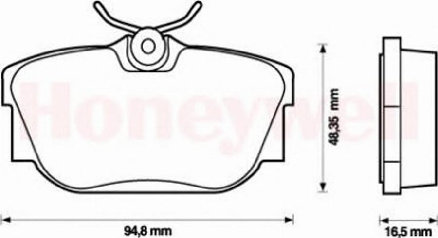 BENDIX 573038B - Bremsbelagsatz, Scheibenbremse alexcarstop-ersatzteile.com