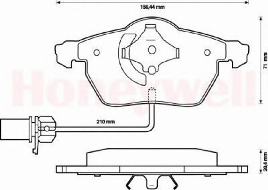 BENDIX 573037B - Bremsbelagsatz, Scheibenbremse alexcarstop-ersatzteile.com