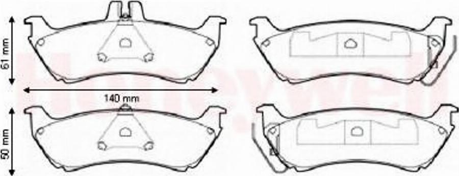 BENDIX 573148 B - Bremsbelagsatz, Scheibenbremse alexcarstop-ersatzteile.com