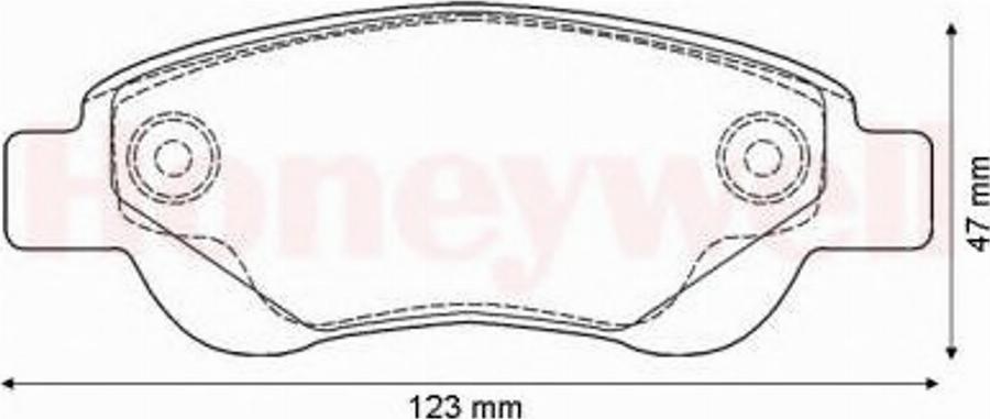 BENDIX 573135B - Bremsbelagsatz, Scheibenbremse alexcarstop-ersatzteile.com