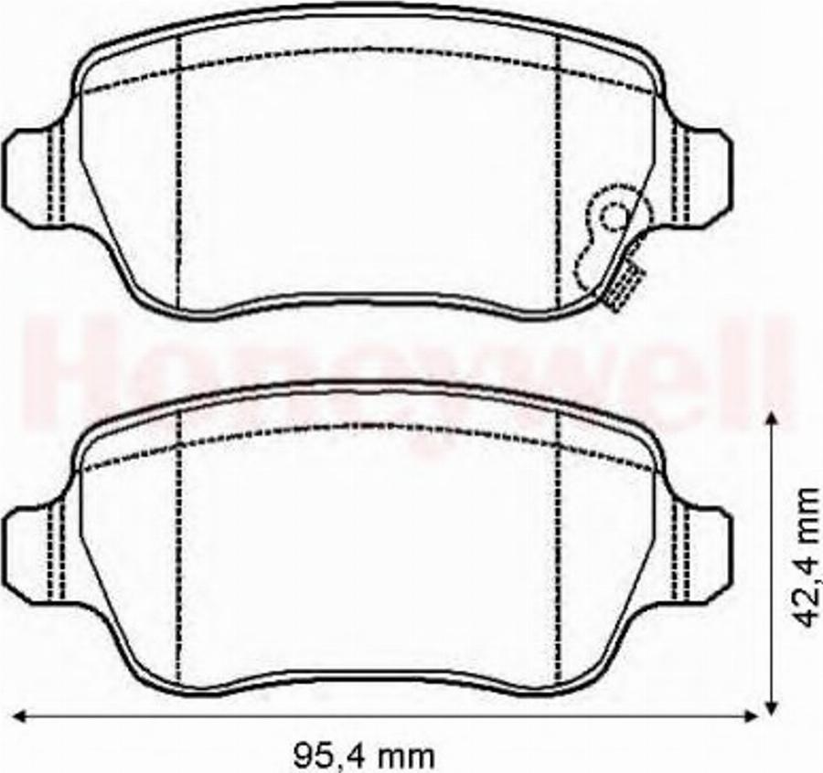 BENDIX 573122B - Bremsbelagsatz, Scheibenbremse alexcarstop-ersatzteile.com