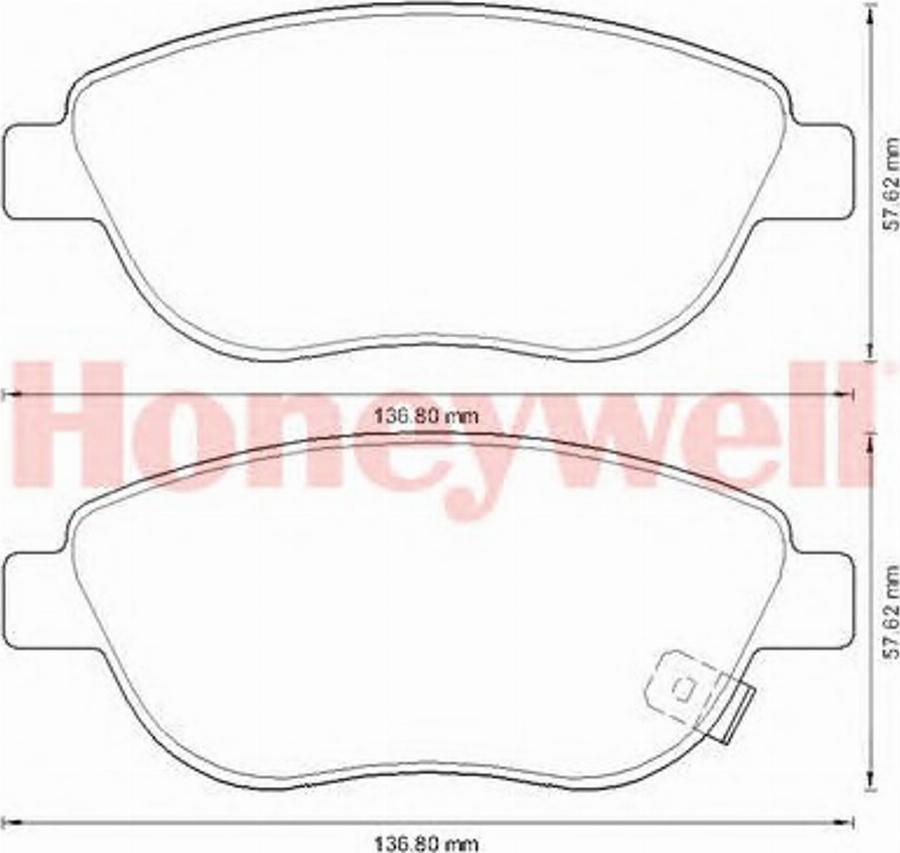 BENDIX 573308B - Bremsbelagsatz, Scheibenbremse alexcarstop-ersatzteile.com