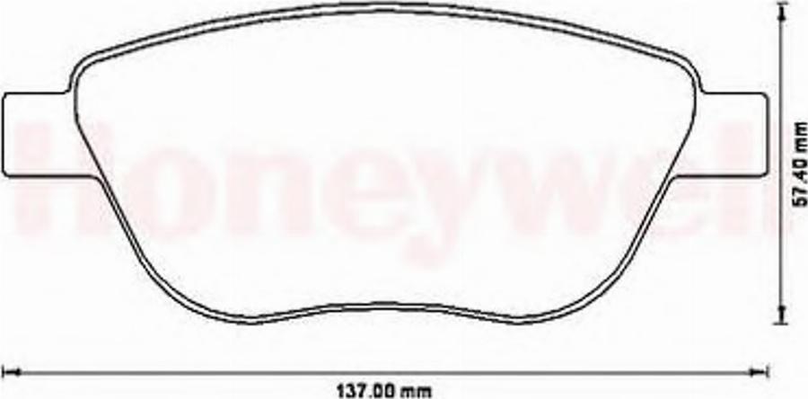 BENDIX 573205B - Bremsbelagsatz, Scheibenbremse alexcarstop-ersatzteile.com