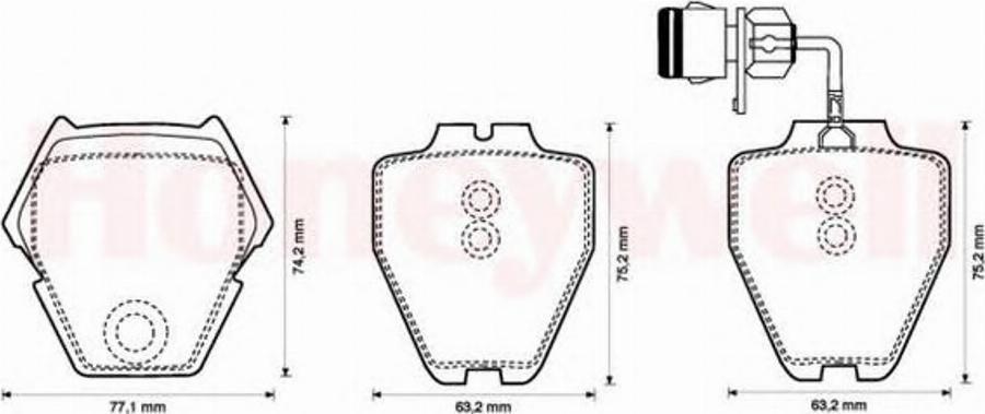 BENDIX 573208B - Bremsbelagsatz, Scheibenbremse alexcarstop-ersatzteile.com