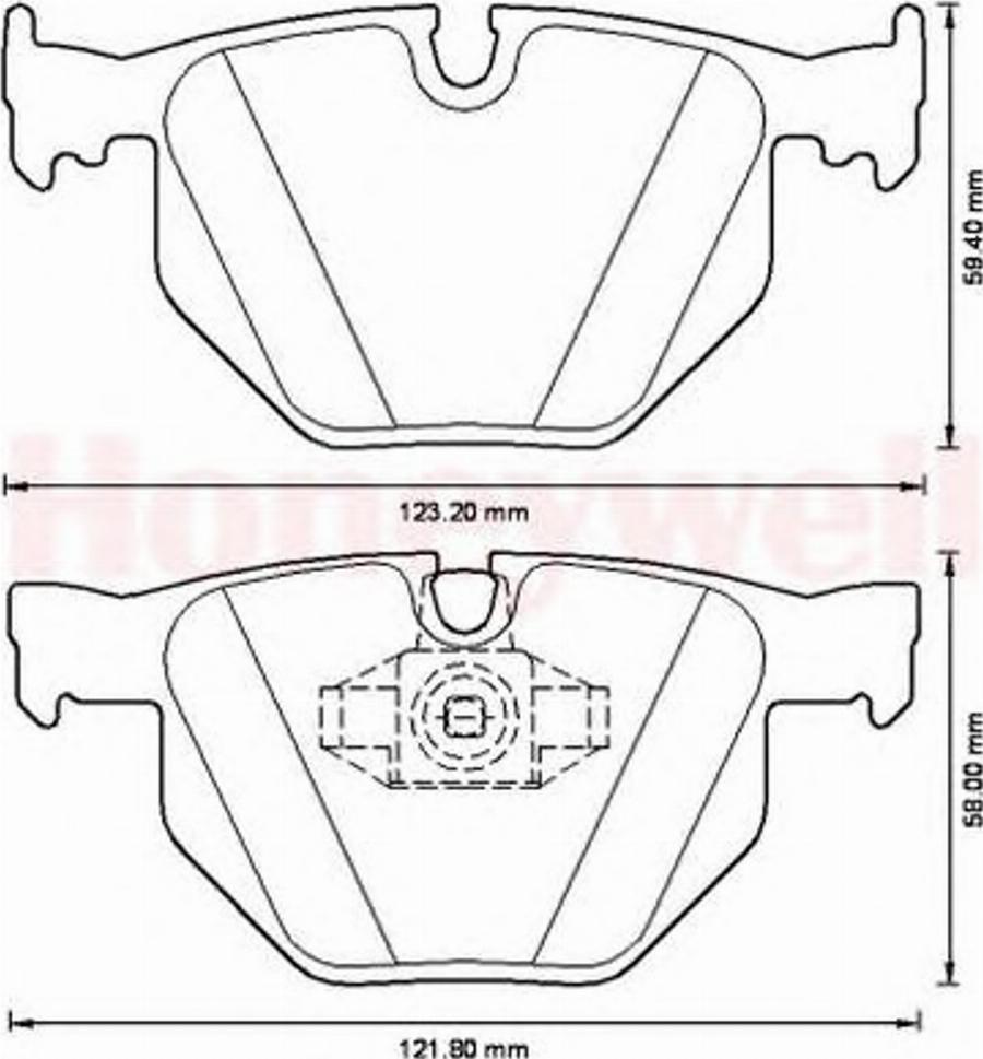 BENDIX 573228B - Bremsbelagsatz, Scheibenbremse alexcarstop-ersatzteile.com