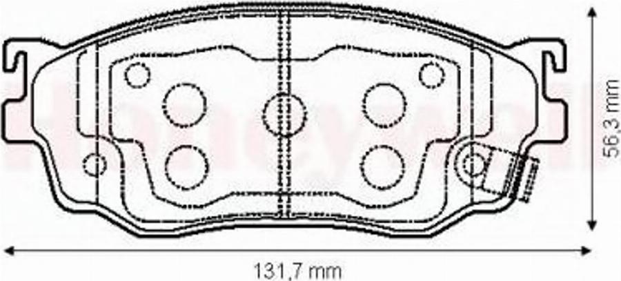 BENDIX 572444B - Bremsbelagsatz, Scheibenbremse alexcarstop-ersatzteile.com