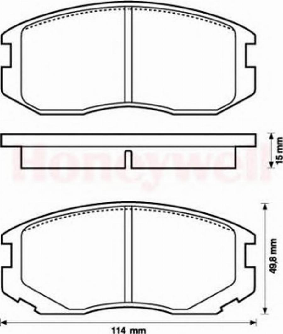 BENDIX 572441B - Bremsbelagsatz, Scheibenbremse alexcarstop-ersatzteile.com