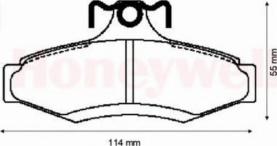 BENDIX 572406B - Bremsbackensatz alexcarstop-ersatzteile.com