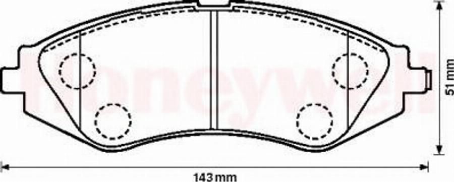 BENDIX 572403B - Bremsbelagsatz, Scheibenbremse alexcarstop-ersatzteile.com