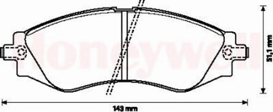 BENDIX 572407B - Bremsbelagsatz, Scheibenbremse alexcarstop-ersatzteile.com