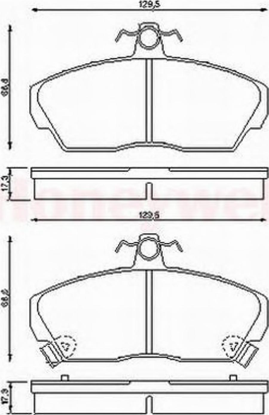 BENDIX 572430B - Bremsbelagsatz, Scheibenbremse alexcarstop-ersatzteile.com