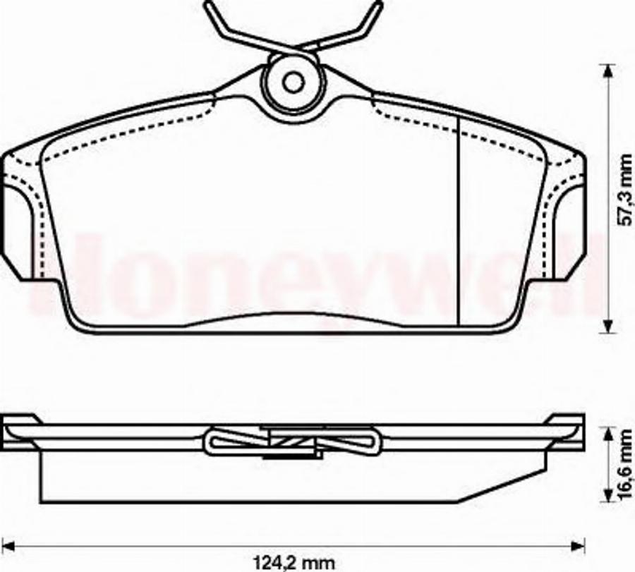 BENDIX 572422B - Bremsbelagsatz, Scheibenbremse alexcarstop-ersatzteile.com