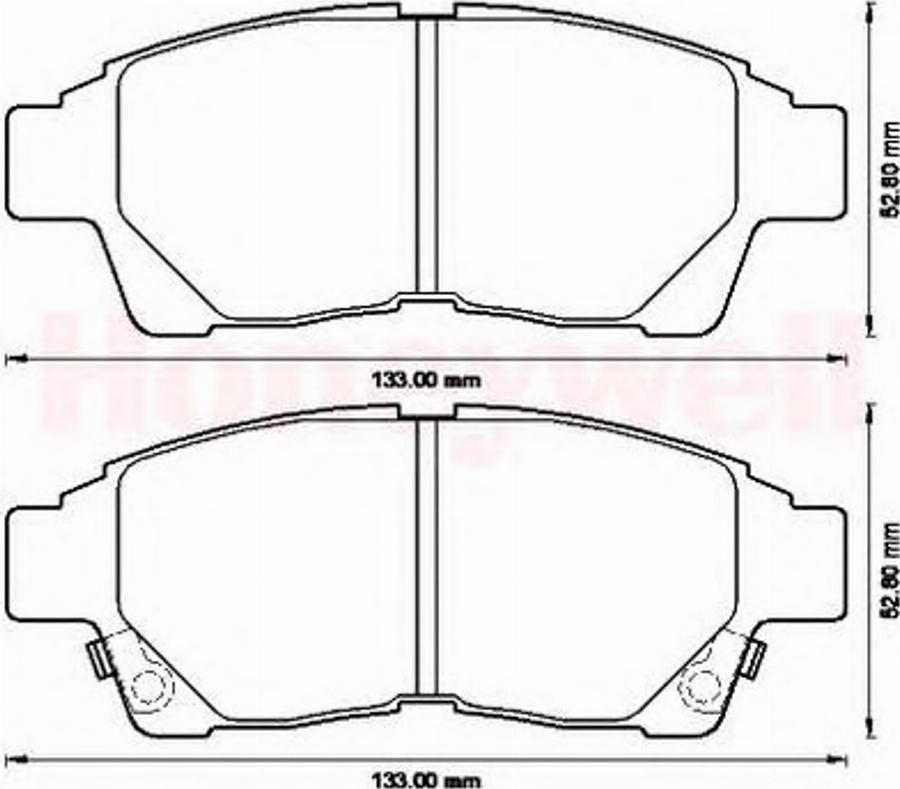 BENDIX 572543B - Bremsbelagsatz, Scheibenbremse alexcarstop-ersatzteile.com