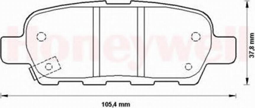 BENDIX 572501B - Bremsbelagsatz, Scheibenbremse alexcarstop-ersatzteile.com