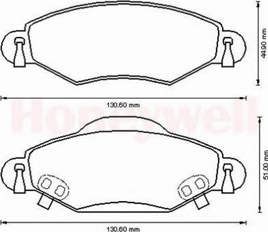 BENDIX 572510B - Bremsbelagsatz, Scheibenbremse alexcarstop-ersatzteile.com