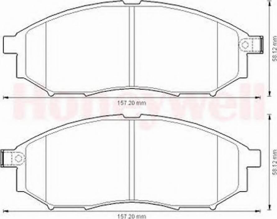 BENDIX 572575 B - Bremsbelagsatz, Scheibenbremse alexcarstop-ersatzteile.com