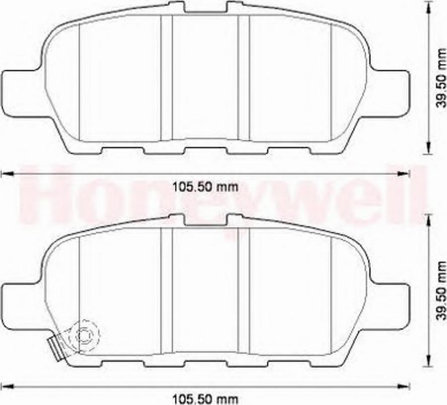 BENDIX 572573B - Bremsbelagsatz, Scheibenbremse alexcarstop-ersatzteile.com