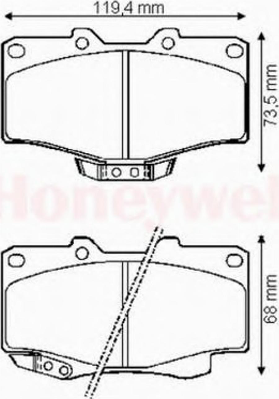 BENDIX 572140B - Bremsbelagsatz, Scheibenbremse alexcarstop-ersatzteile.com