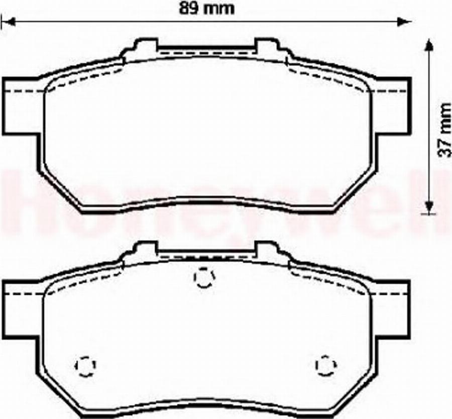 BENDIX 572134B - Bremsbelagsatz, Scheibenbremse alexcarstop-ersatzteile.com