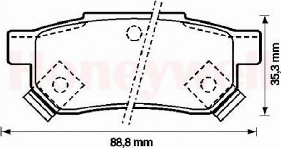 BENDIX 572136B - Bremsbelagsatz, Scheibenbremse alexcarstop-ersatzteile.com