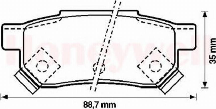 BENDIX 572137B - Bremsbelagsatz, Scheibenbremse alexcarstop-ersatzteile.com