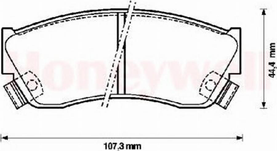 BENDIX 572179B - Bremsbelagsatz, Scheibenbremse alexcarstop-ersatzteile.com