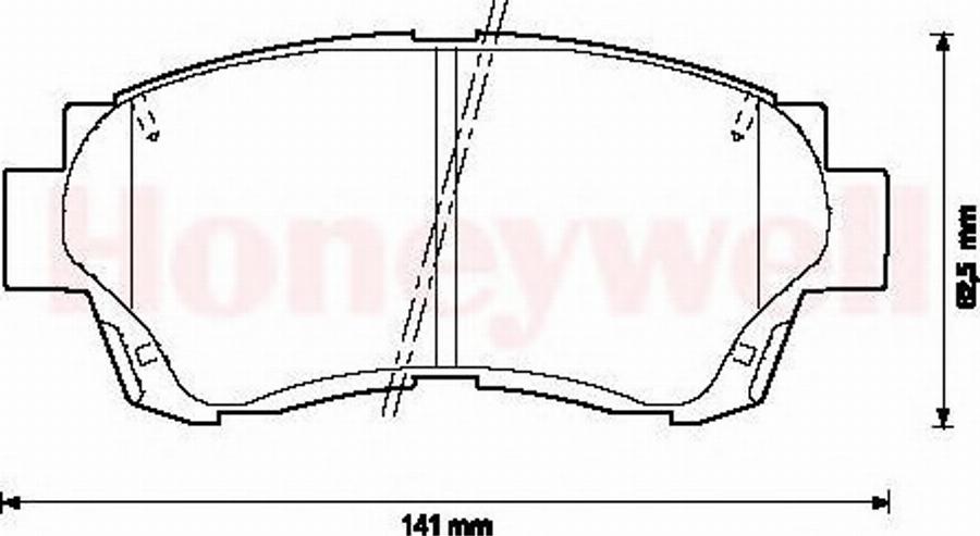 BENDIX 572392B - Bremsbelagsatz, Scheibenbremse alexcarstop-ersatzteile.com