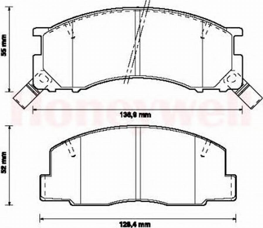 BENDIX 572342B - Bremsbelagsatz, Scheibenbremse alexcarstop-ersatzteile.com