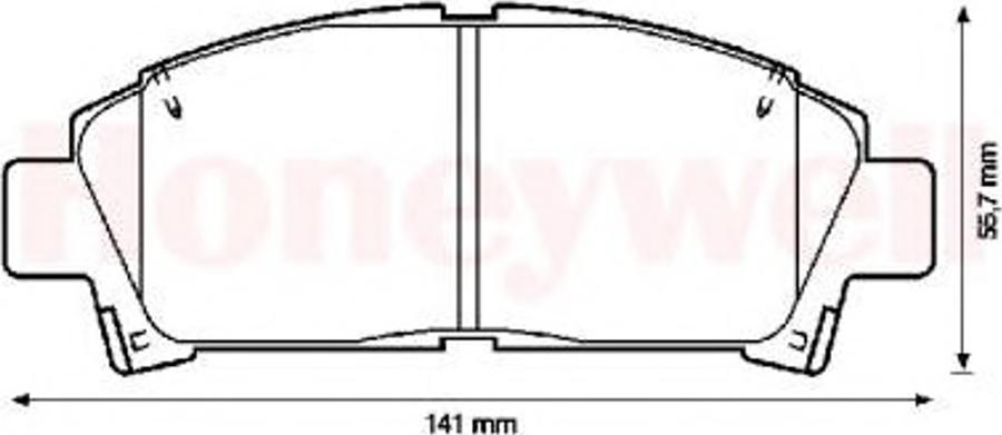 BENDIX 572357B - Bremsbelagsatz, Scheibenbremse alexcarstop-ersatzteile.com