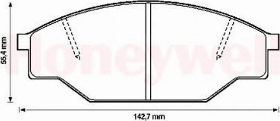 BENDIX 572363B - Bremsbelagsatz, Scheibenbremse alexcarstop-ersatzteile.com