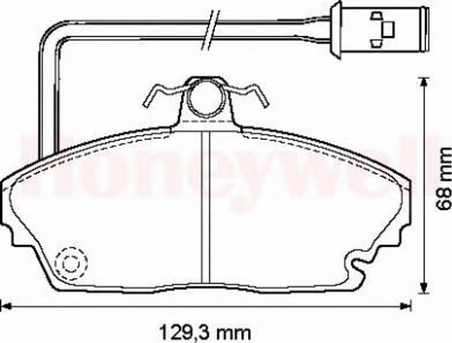 BENDIX 572311B - Bremsbelagsatz, Scheibenbremse alexcarstop-ersatzteile.com