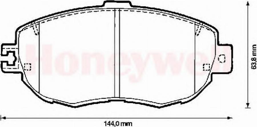 BENDIX 572380B - Bremsbelagsatz, Scheibenbremse alexcarstop-ersatzteile.com