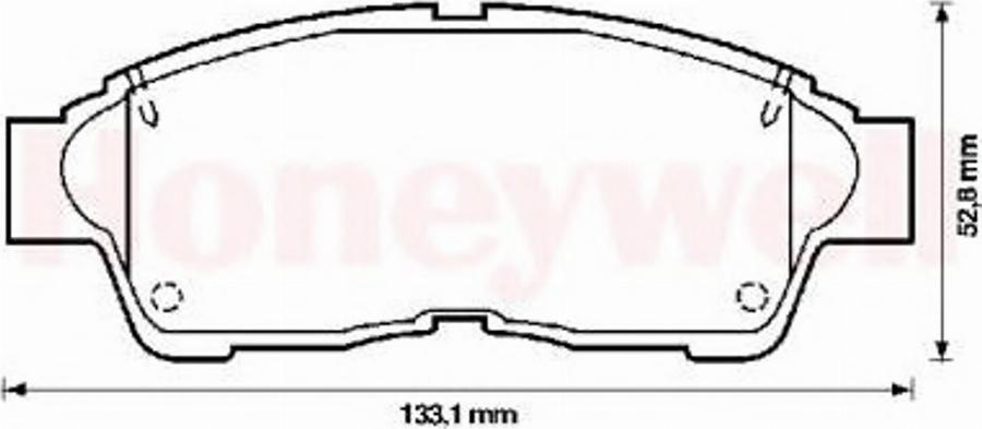 BENDIX 572333B - Bremsbelagsatz, Scheibenbremse alexcarstop-ersatzteile.com