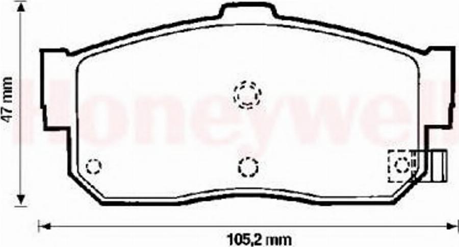 BENDIX 572376B - Bremsbelagsatz, Scheibenbremse alexcarstop-ersatzteile.com