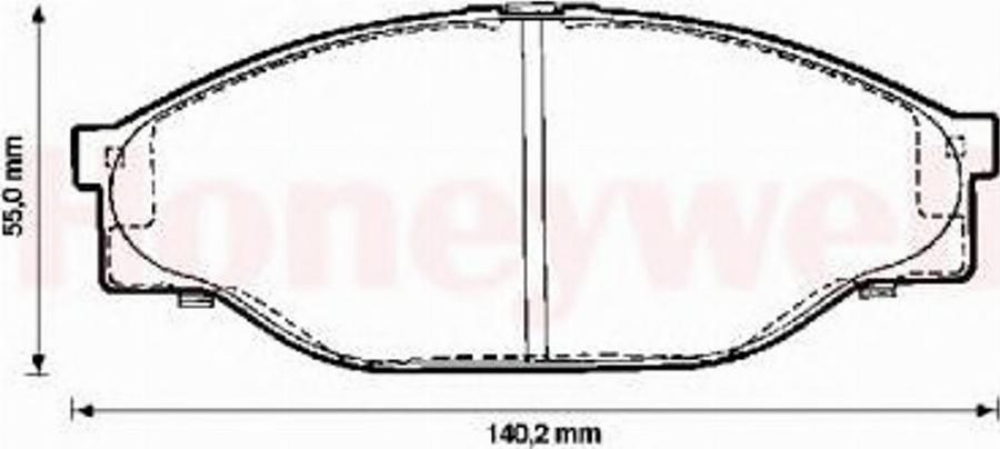 BENDIX 572378 B - Bremsbelagsatz, Scheibenbremse alexcarstop-ersatzteile.com