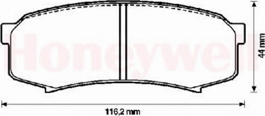 BENDIX 572245B - Bremsbelagsatz, Scheibenbremse alexcarstop-ersatzteile.com