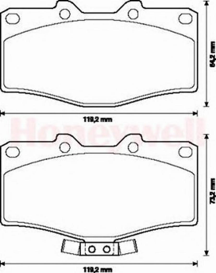 BENDIX 572254B - Bremsbelagsatz, Scheibenbremse alexcarstop-ersatzteile.com