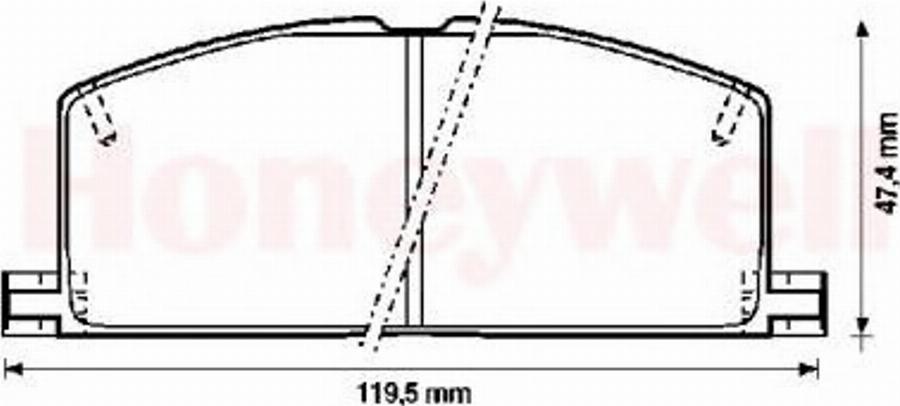 BENDIX 572255B - Bremsbelagsatz, Scheibenbremse alexcarstop-ersatzteile.com