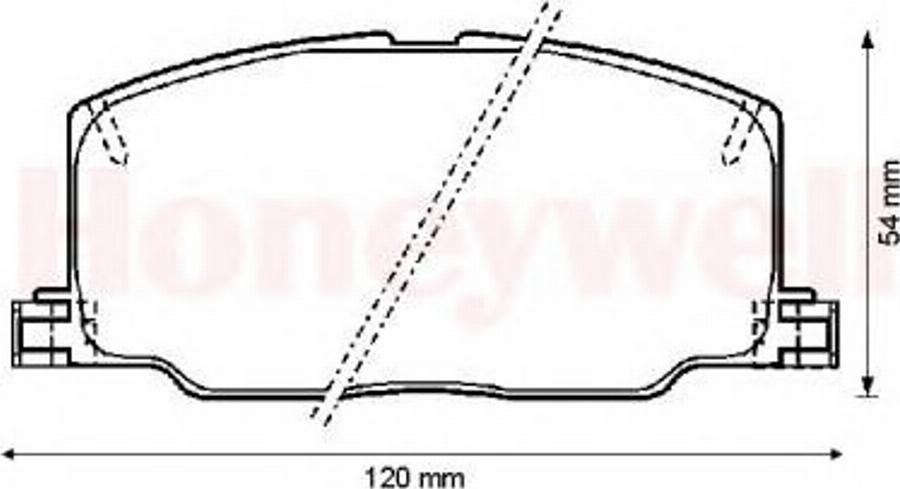 BENDIX 572256B - Bremsbelagsatz, Scheibenbremse alexcarstop-ersatzteile.com