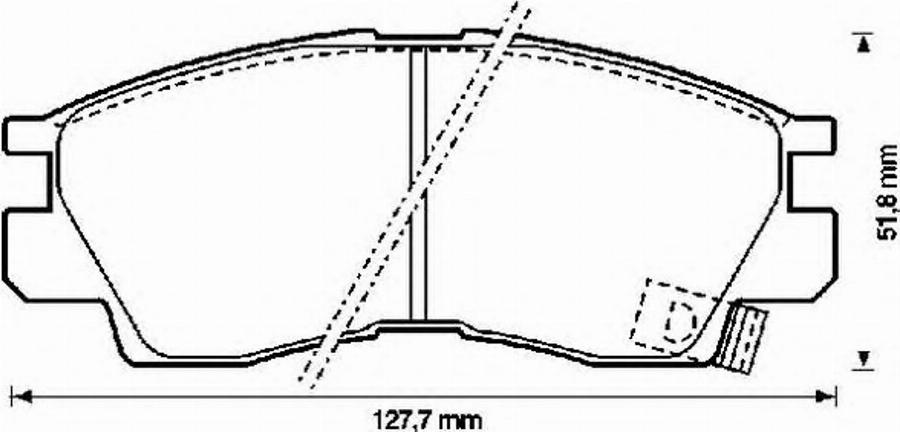 BENDIX 572282B - Bremsbelagsatz, Scheibenbremse alexcarstop-ersatzteile.com